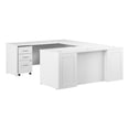 thumbnail image 1 of Hampton Heights 72W U Shaped Desk with Drawers in White - Engineered Wood, 1 of 7