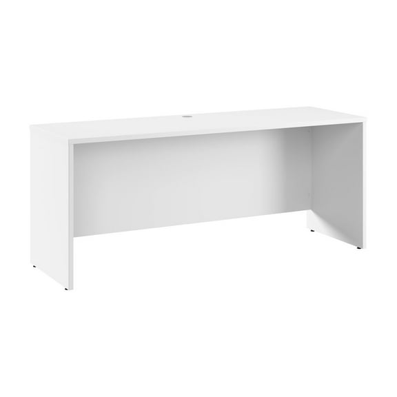 Hampton Heights 72W x 24D Credenza Desk in White - Engineered Wood