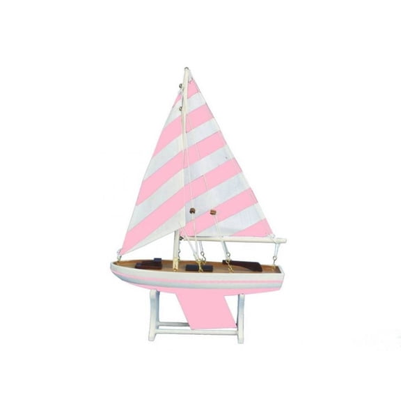 Hampton Nautical 12" Floating Wooden It Floats Mermaid Princess Model Sailboat