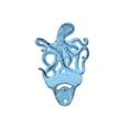 thumbnail image 1 of Hampton Nautical Dark Blue Whitewashed Cast Iron Wall Mounted Octopus Bottle Opener, 1 of 7