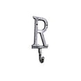 thumbnail image 1 of Hampton Nautical Rustic Silver Cast Iron Letter R Alphabet Wall Hook 6" - Home Wall Decor - Dec, 1 of 2
