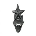 thumbnail image 1 of Hampton Nautical Rustic Silver Cast Iron Wall Mounted Starfish Bottle Opener 6" - Starfish Decoration - Starfish Wall Decor, 1 of 1