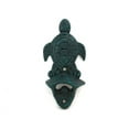 thumbnail image 1 of Hampton Nautical Seaworn Blue Cast Iron Wall Mounted Sea Turtle 6" Bottle Opener, 1 of 2