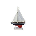 thumbnail image 1 of Hampton Nautical Wooden Endeavour Model Sailboat Decoration 9" - Small Wood Sailboat - Wooden Mo, 1 of 7
