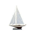 thumbnail image 1 of Hampton Nautical Wooden Ranger Model Sailing Yacht, 35", 1 of 2