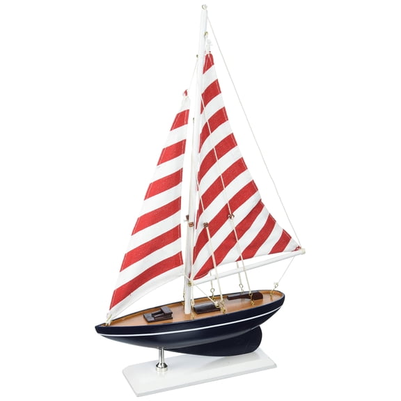 Hampton Nautical sailboat17-105 Wooden Nautical Delight sailboat17-105 Sailboat 17" - Sailboat Decoration - Nautical Decor - Sailing Ship sailboat17-105