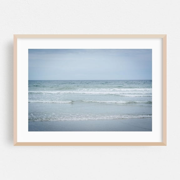 Hampton New Hampshire Ocean Waves Beach Coast Fine Art Nature Minimalist Beach House Poster Unframed Paper Print