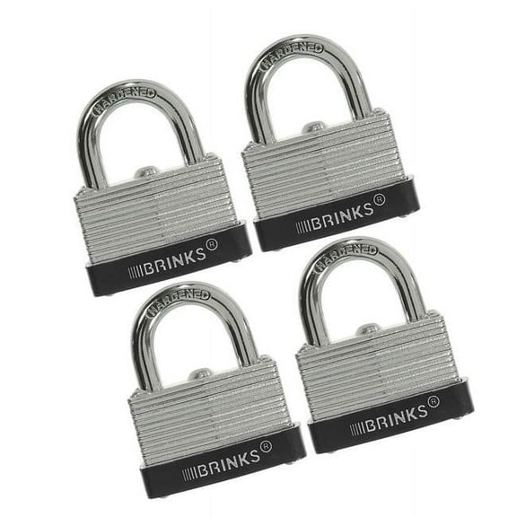 Hampton Prod Intl 143795 1.5 in. Laminated Steel Warded Padlock - Pack of 4
