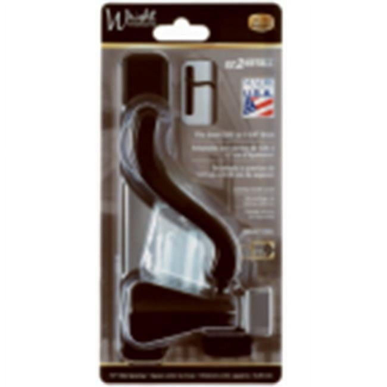 Black Gloss Painted Surface Mount Door Latch