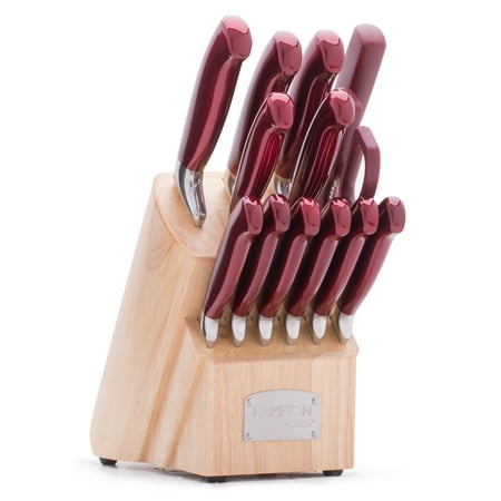 Hampton Signature™ Argentum Red - 14 Piece Knife Block Set, Forged