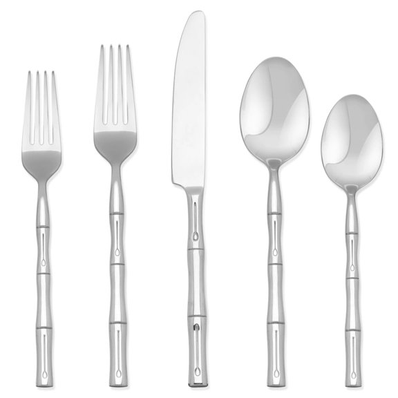 Hampton Signature Bamboo, 20 Piece Flatware Set, Service for 4