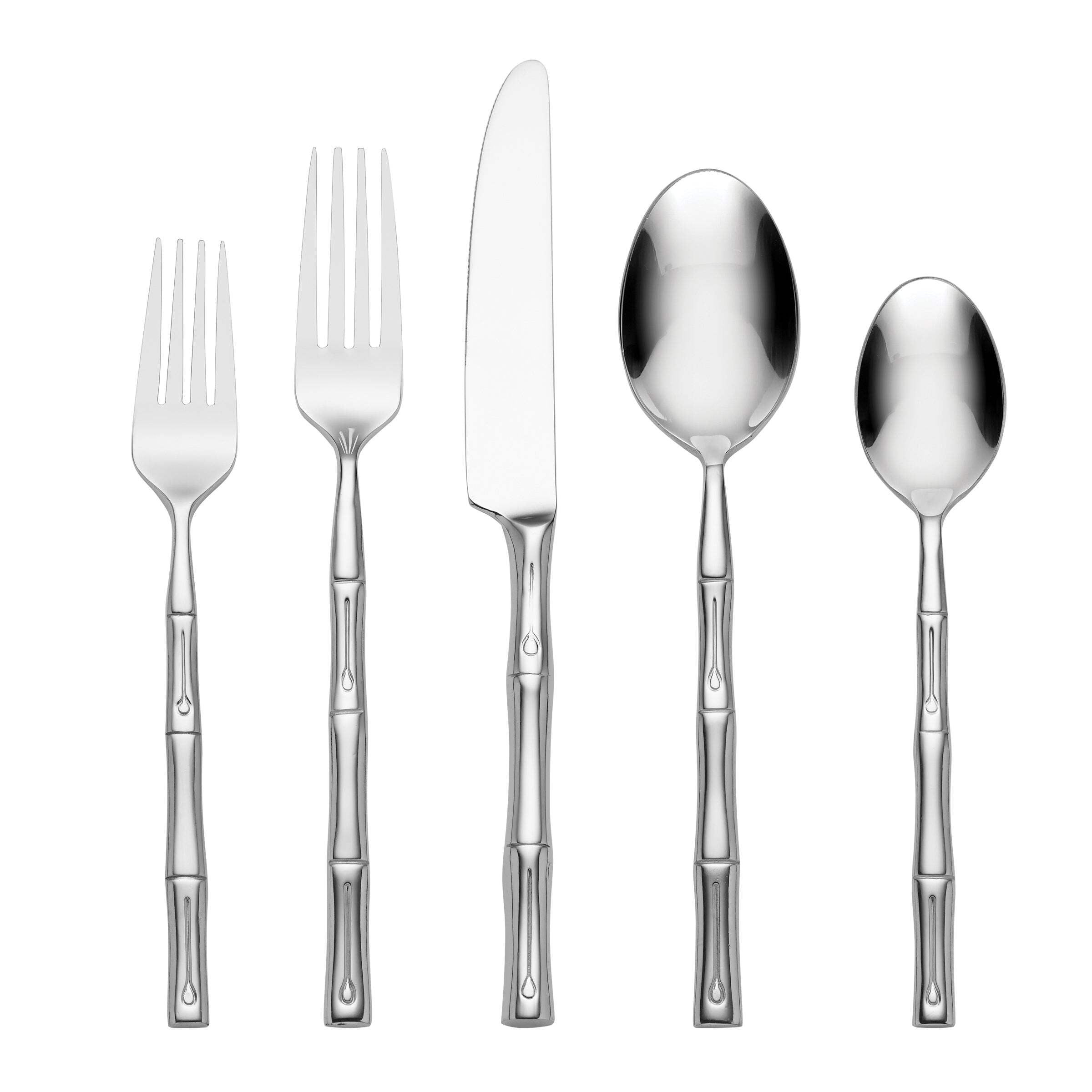 Hampton Signature Bamboo, 20 Piece Flatware Set, Service for 4