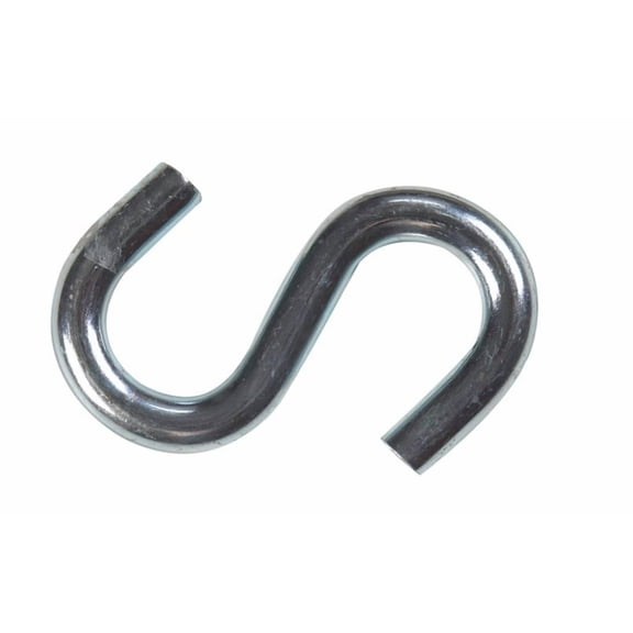 Hampton Small Zinc-Plated Silver Steel 2.5 in. L S-Hook 250 lb 1 pk