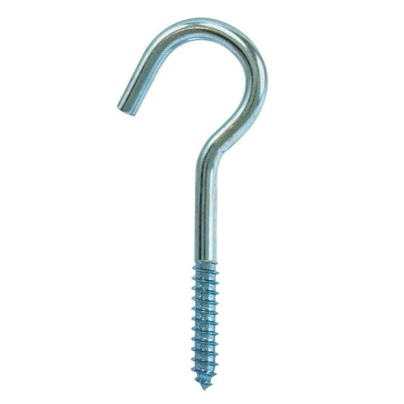 Hampton Small Zinc-Plated Silver Steel 4.0625 in. L Ceiling Hook 60 lb. 1 pk (Pack of 20)