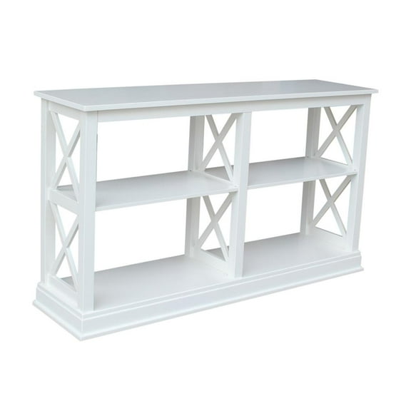 Hampton Sofa Server Table With Shelves
