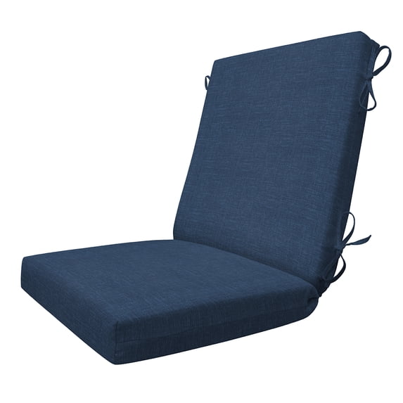 Hampton Texture Navy Essentials Dining Chair Cushion