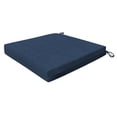 thumbnail image 1 of Hampton Texture Navy Essentials Square Seat Cushion (2-Pack), 1 of 8