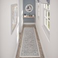 thumbnail image 1 of Hampton Traditional 2' x 10' Cream and Gray Polypropylene Indoor Area Rug, 1 of 8