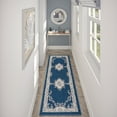 thumbnail image 1 of Hampton Traditional 2' x 10' Navy and Gray Polypropylene Indoor Area Rug, 1 of 8