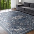 thumbnail image 1 of Hampton Traditional 5' x 7' Gray and Cream Polypropylene Indoor Area Rug, 1 of 8