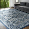 thumbnail image 1 of Hampton Traditional 5' x 7' Navy and Cream Polypropylene Indoor Area Rug, 1 of 8