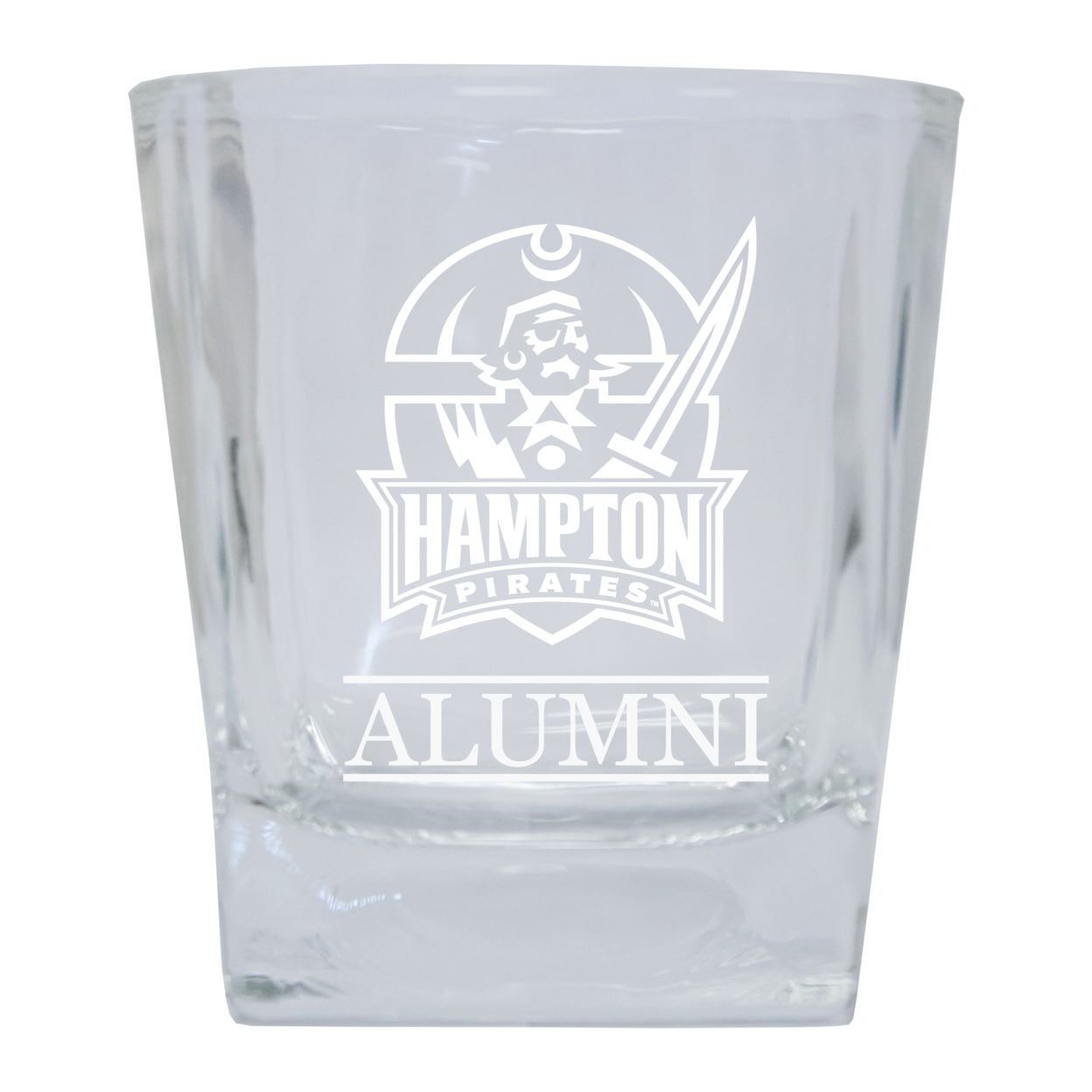 Hampton University Alumni Elegance 10oz Etched Glass Tumbler