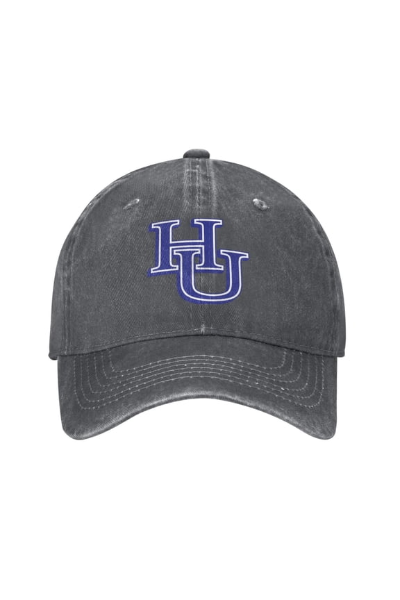 Hampton University Logo Cowboy Hat Baseball Hat Trucker Hat For Men Women Retro Denim Hats Baseball Cap Dad Hat