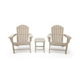 thumbnail image 1 of Hampton Weather Wood Outdoor Patio Adirondack Chair and Table Set (3-Piece), 1 of 13