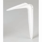 Hampton 5294111 6 in. & 100 lbs 18 Gauge White Steel Shelf Support - Pack of 10