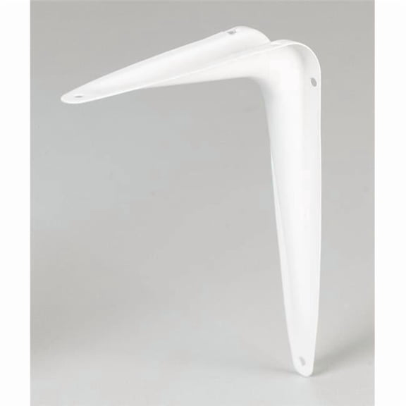 Hampton 5294111 6 in. & 100 lbs 18 Gauge White Steel Shelf Support - Pack of 10