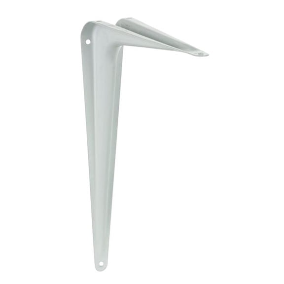 Hampton 5294178 8 in. & 100 lbs 18 Gauge White Steel Shelf Support - Pack of 10