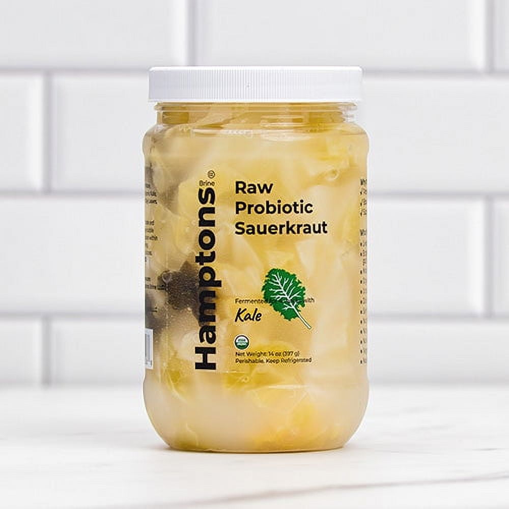 Hamptons Brine Raw Sauerkraut made with KaleCertified Organic
