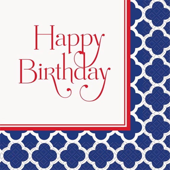 Hamptons Quatrefoil Lunch Napkins (16ct)