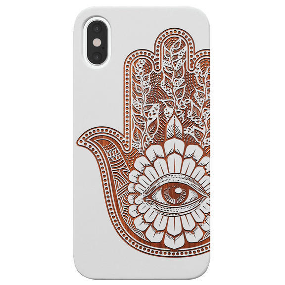 Hamsa 1 - Engraved Phone Model: iPhone Xs Max, Color: White