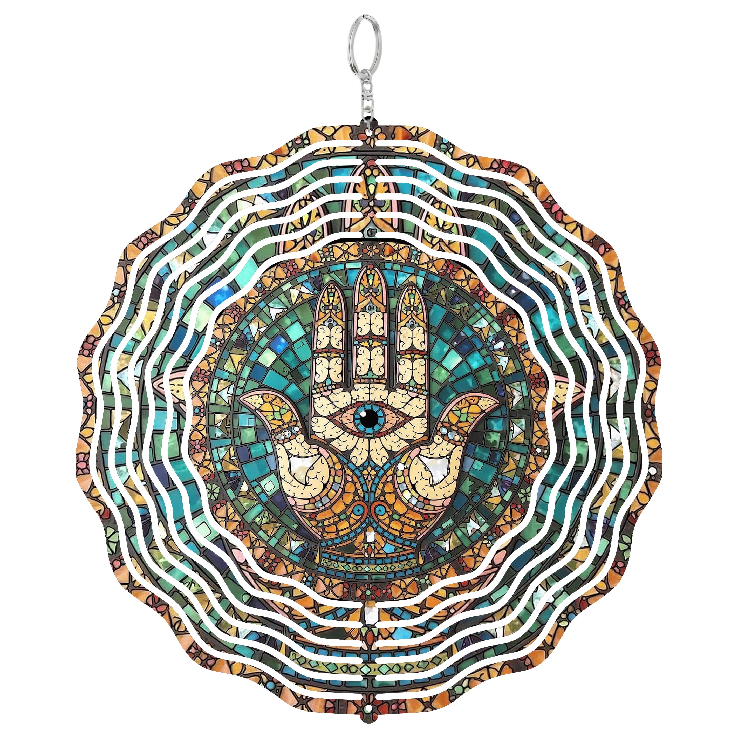 Spinner Protection Hamsa Hand 3D Wind Spinner, Protection Charm Kinetic Decor - Walmart.com