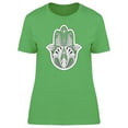 thumbnail image 1 of Hamsa Hand Drawn Symbol Prayer T-Shirt Women -Image by Shutterstock, Female Medium, 1 of 2