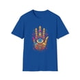 thumbnail image 1 of Hamsa Hand Unisex Softstyle T-Shirt Seeing Eye Hippie Boho Inspired, 1 of 3