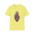 thumbnail image 1 of Hamsa Hand Unisex Softstyle T-Shirt Seeing Eye Hippie Boho Inspired, 1 of 3