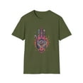 thumbnail image 1 of Hamsa Hand Unisex Softstyle T-Shirt Seeing Eye Hippie Boho Inspired, 1 of 3