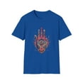 thumbnail image 1 of Hamsa Hand Unisex Softstyle T-Shirt Seeing Eye Hippie Boho Inspired, 1 of 3
