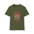 thumbnail image 1 of Hamsa Hand Unisex Softstyle T-Shirt Seeing Eye Hippie Boho Inspired, 1 of 3
