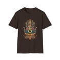 thumbnail image 1 of Hamsa Hand Unisex Softstyle T-Shirt Seeing Eye Hippie Boho Inspired, 1 of 3