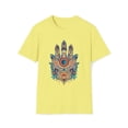 thumbnail image 1 of Hamsa Hand Unisex Softstyle T-Shirt Seeing Eye Hippie Boho Inspired, 1 of 3