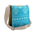 thumbnail image 1 of Hamsa Messenger Bag, Eastern Cultural Floral, Unisex Cross-body, by Ambesonne, 1 of 2