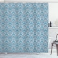 thumbnail image 1 of Hamsa Shower Curtain, Eyes in Blooming Oriental Lotus Motif with Stars Colorful Traditional Moroccan Design, Fabric Bathroom Set with Hooks, 69W X 70L Inches, Multicolor, by Ambesonne, 1 of 3