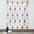 thumbnail image 1 of Hamsa Tapestry, Eastern Motifs with All Seeing Eye Ethnic Inspirations South Asian Illustration, Wall Hanging for Bedroom Living Room Dorm Decor, 40W X 60L Inches, Peach Pink Blue, by Ambesonne, 1 of 2