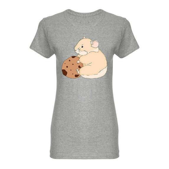 Hamster And A Cookie Shaped T-Shirt Women -Image by Shutterstock, Female Large
