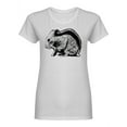thumbnail image 1 of Hamster Animal Sketch Shaped Tee Women's -Image by Shutterstock, 1 of 2