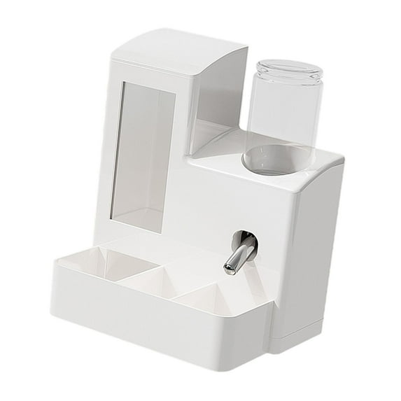 Hamster Automatic Feeder Water Bottle Food Bowl 3 in 1 Design for Small Animals Ferrets Chinchillas Cage Accessories