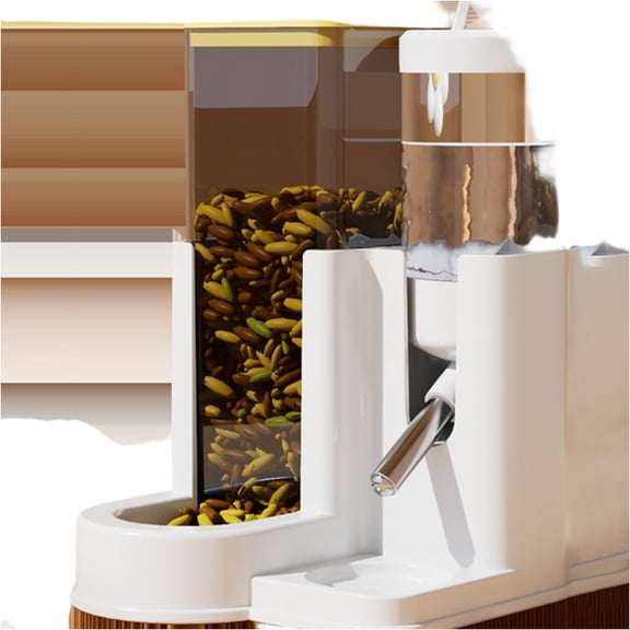 Hamster Automatic Water Feeder And Food Dispenser, Dual-Function Pet Bowl With Anti-Spill Design, For Small Rodents Hamsters Gerbils Mice, Reusable Pet Supplies, Easy To Clean,